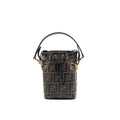 FENDI MON TRESOR MINI BUCKET BAG BROWN