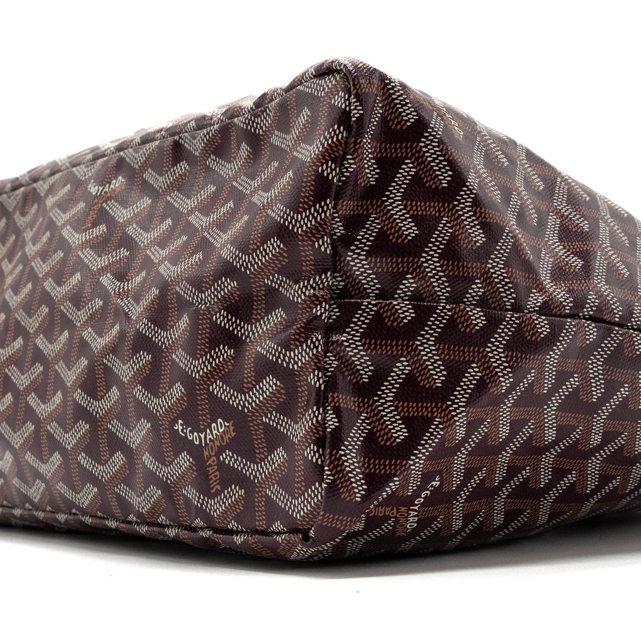 GOYARD SAINT LOUIS PM TOTE BAG CANVAS BURGUNDY SHW