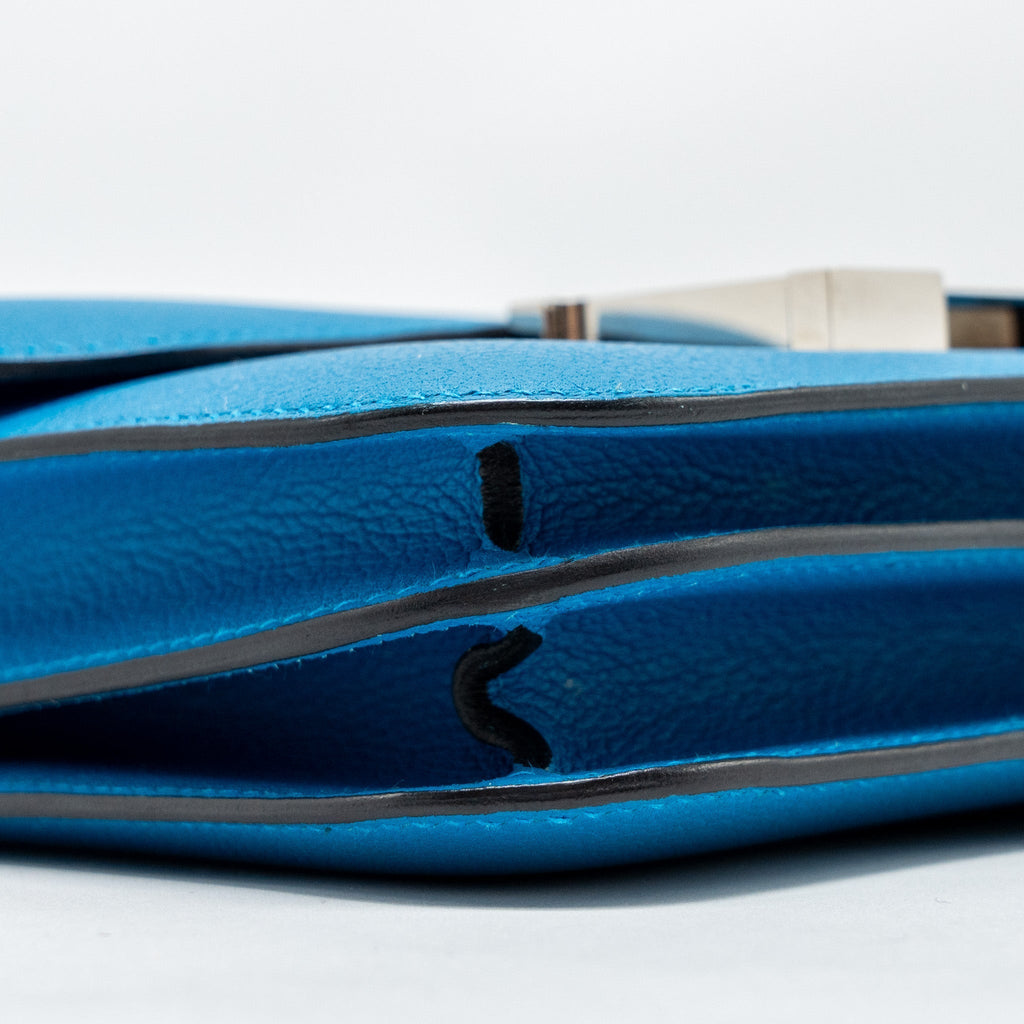 HERMES MINI CONSTANCE EVERCOLOR B3 BLEU ZANZIBAR SHW