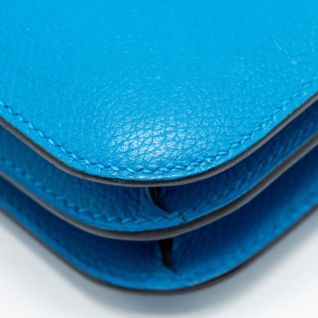 HERMES MINI CONSTANCE EVERCOLOR B3 BLEU ZANZIBAR SHW