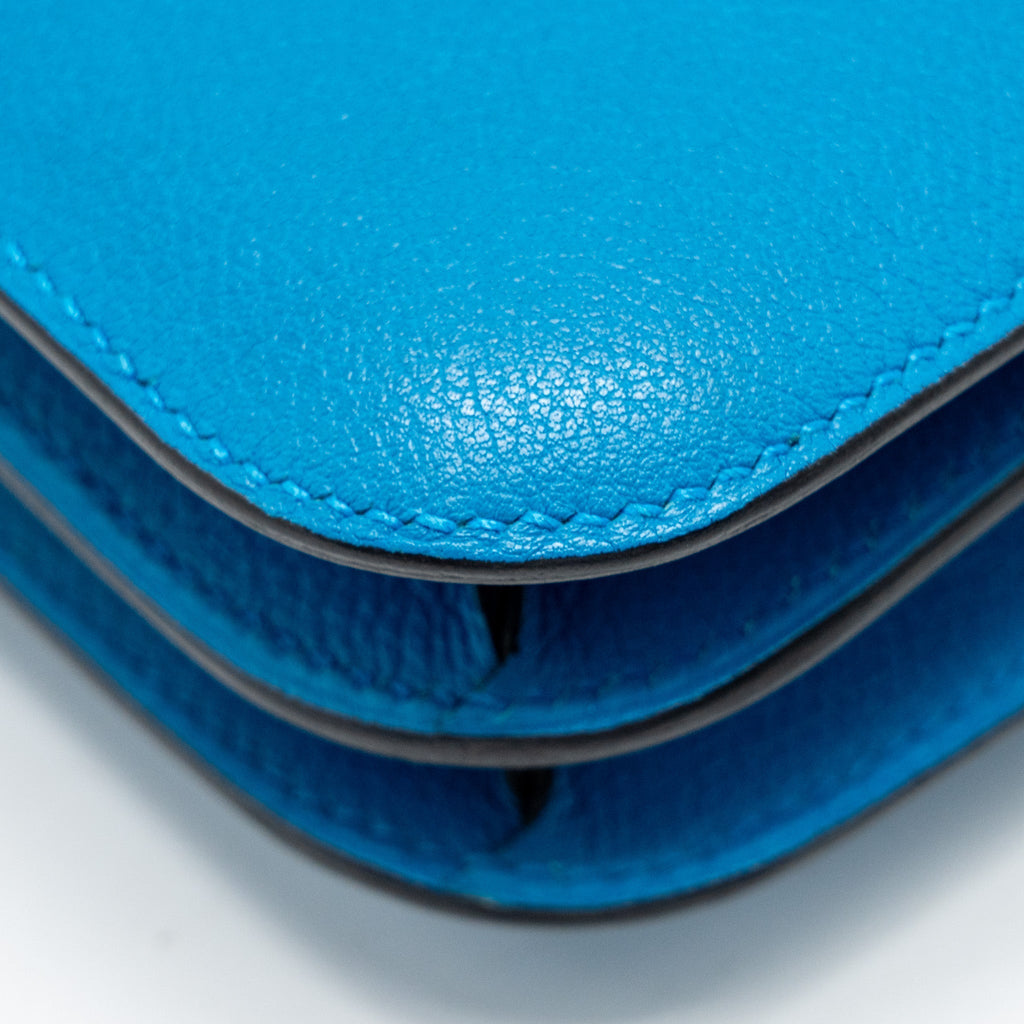 HERMES MINI CONSTANCE EVERCOLOR B3 BLEU ZANZIBAR SHW