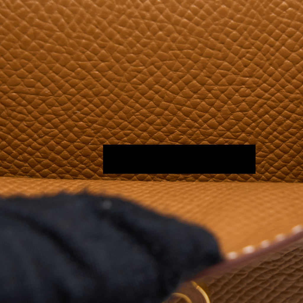 Hermes Kelly Pocket Compact Epsom Gold GHW