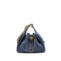 Chanel Small 25 Bag Suede Blue GHW (Microchip)