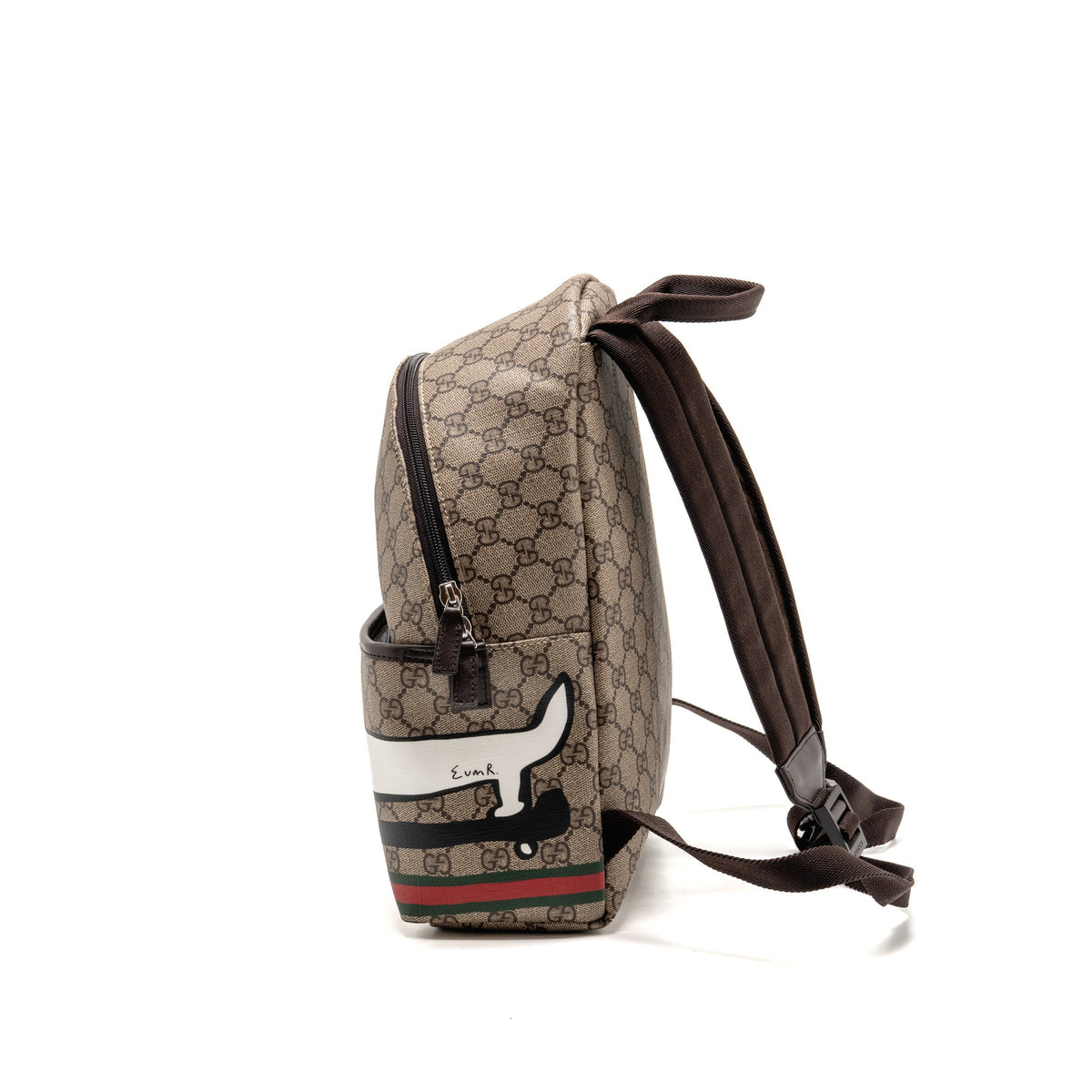 Gucci x Euan Roberts Children’s Printed GG Backpack GG Supreme Canvas/Leather Beige/Dark Brown SHW