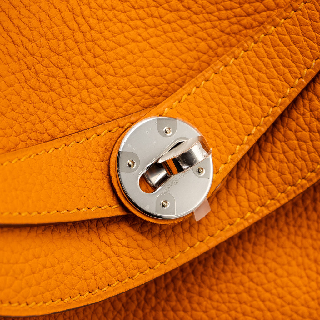 Hermes Lindy 30 Clemence Apricot SHW