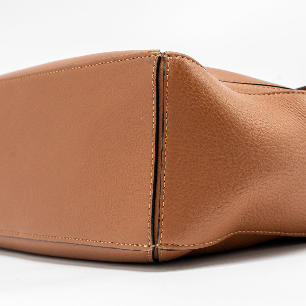 LOEWE SMALL PUZZLE BAG CALFSKIN TAN SHW