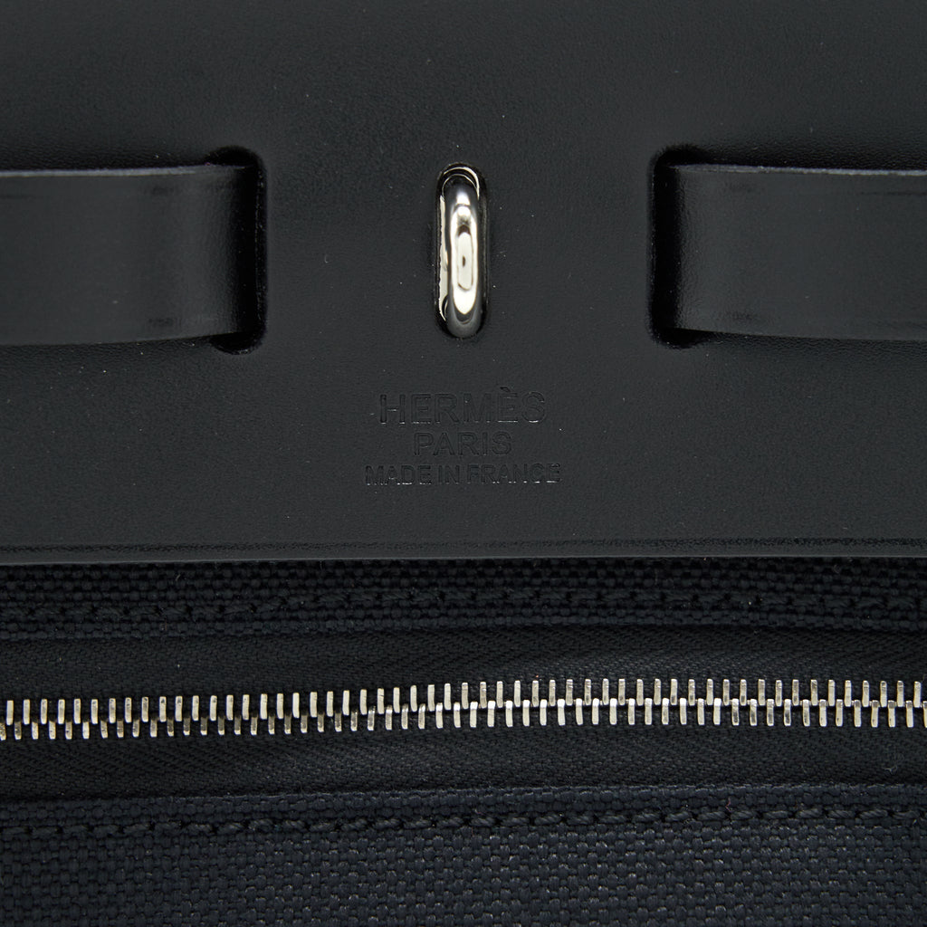 HERMES HERBAG ZIP 31 RETOURNE BAG NOIR