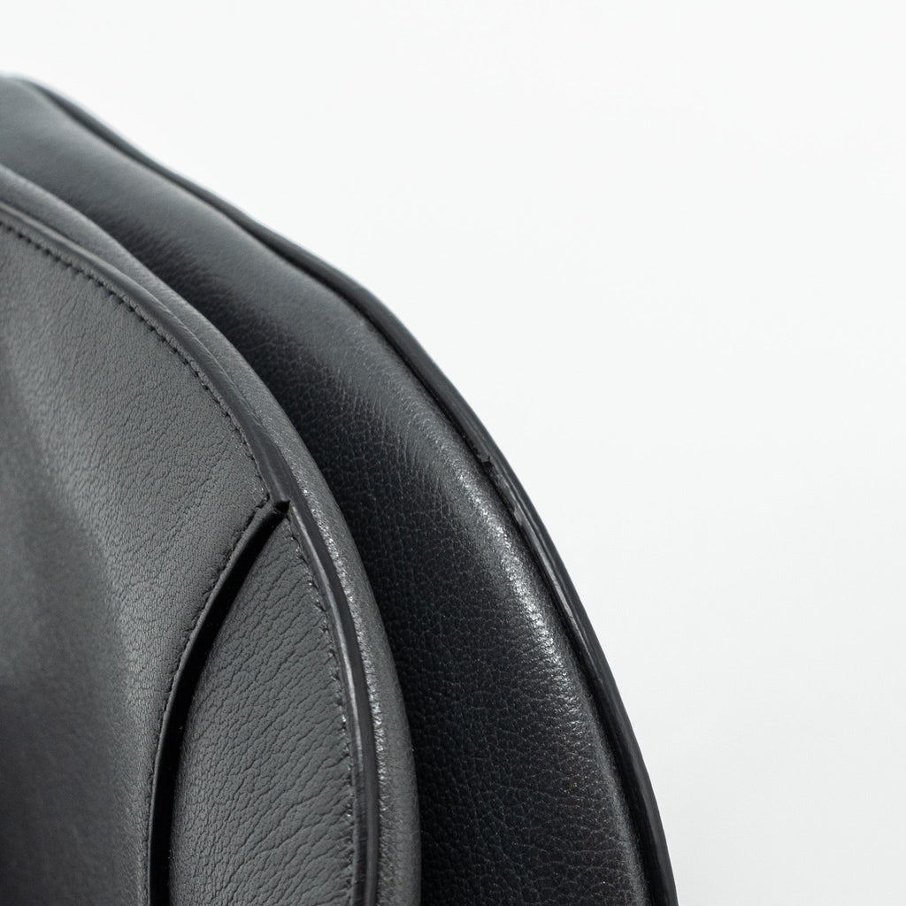 DIOR MEDIUM SADDLE BAG GOATSKIN DARK GREY GHW