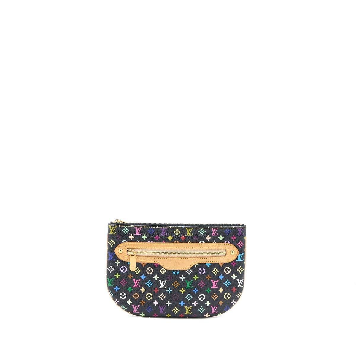 LOUIS VUITTON VINTAGE CLUTCH BLACK/MULTICOLOUR GHW