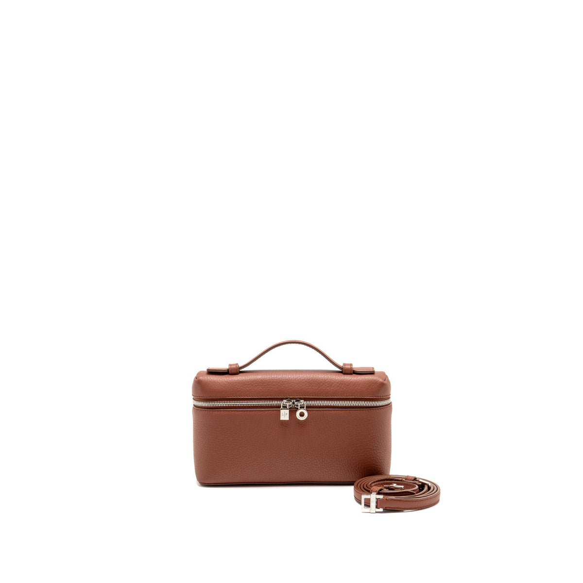 Loro Piana extra pocket L19 grained calfskin dark brown SHW