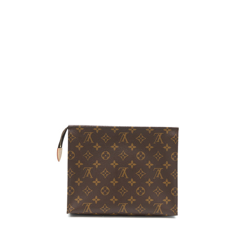 LOUIS VUITTON TOILETRY POCHETTE 26 MONOGRAM CANVAS GHW
