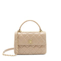CHANEL TRENDY CC FLAP BAG LAMBSKIN BEIGE LGHW