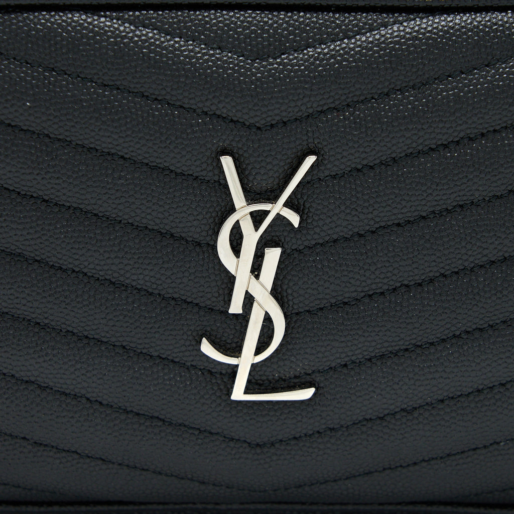 SAINT LAURENT/YSL MINI LOU BAG CALFSKIN BLACK SHW