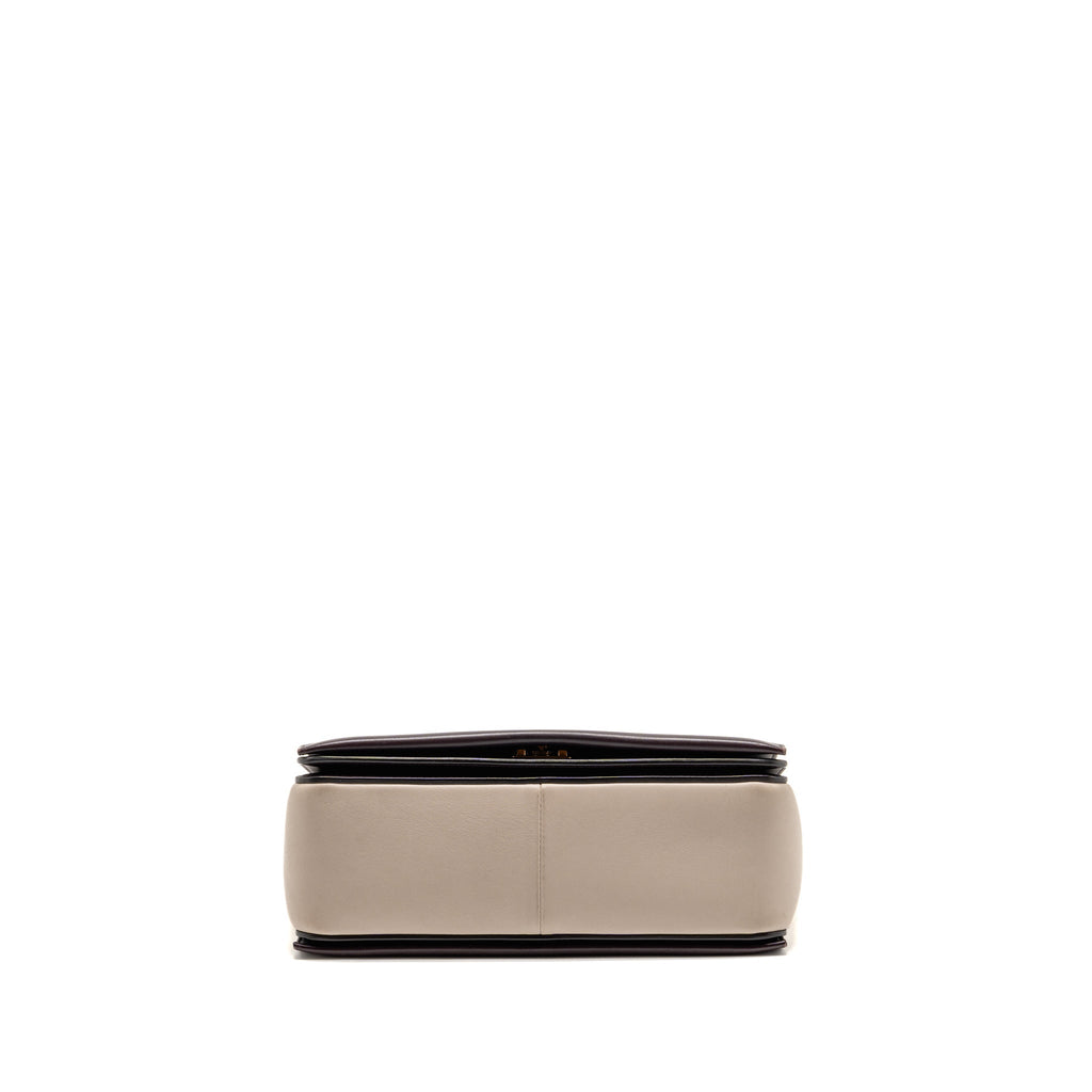 Celine Medium Frame Bag Calfskin Violet/Beige GHW