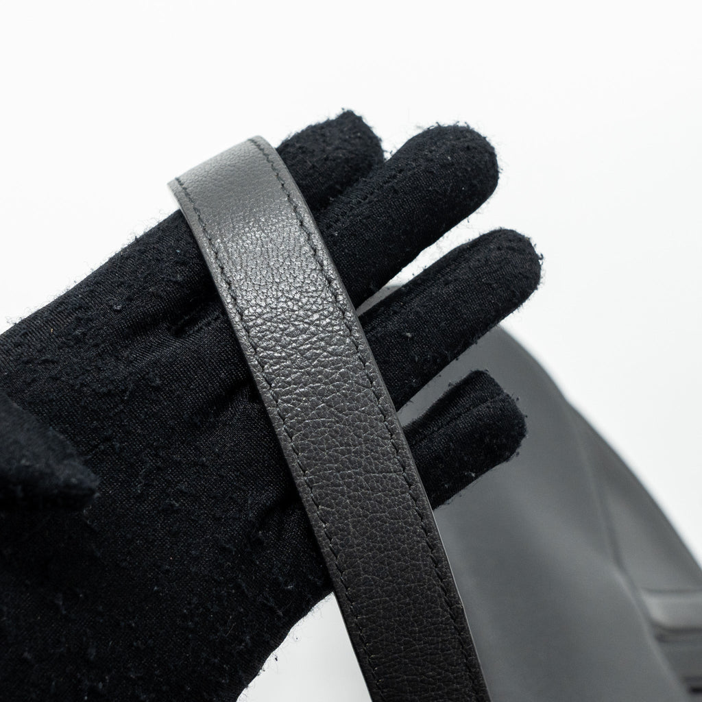 DIOR MEDIUM SADDLE BAG GOATSKIN DARK GREY GHW