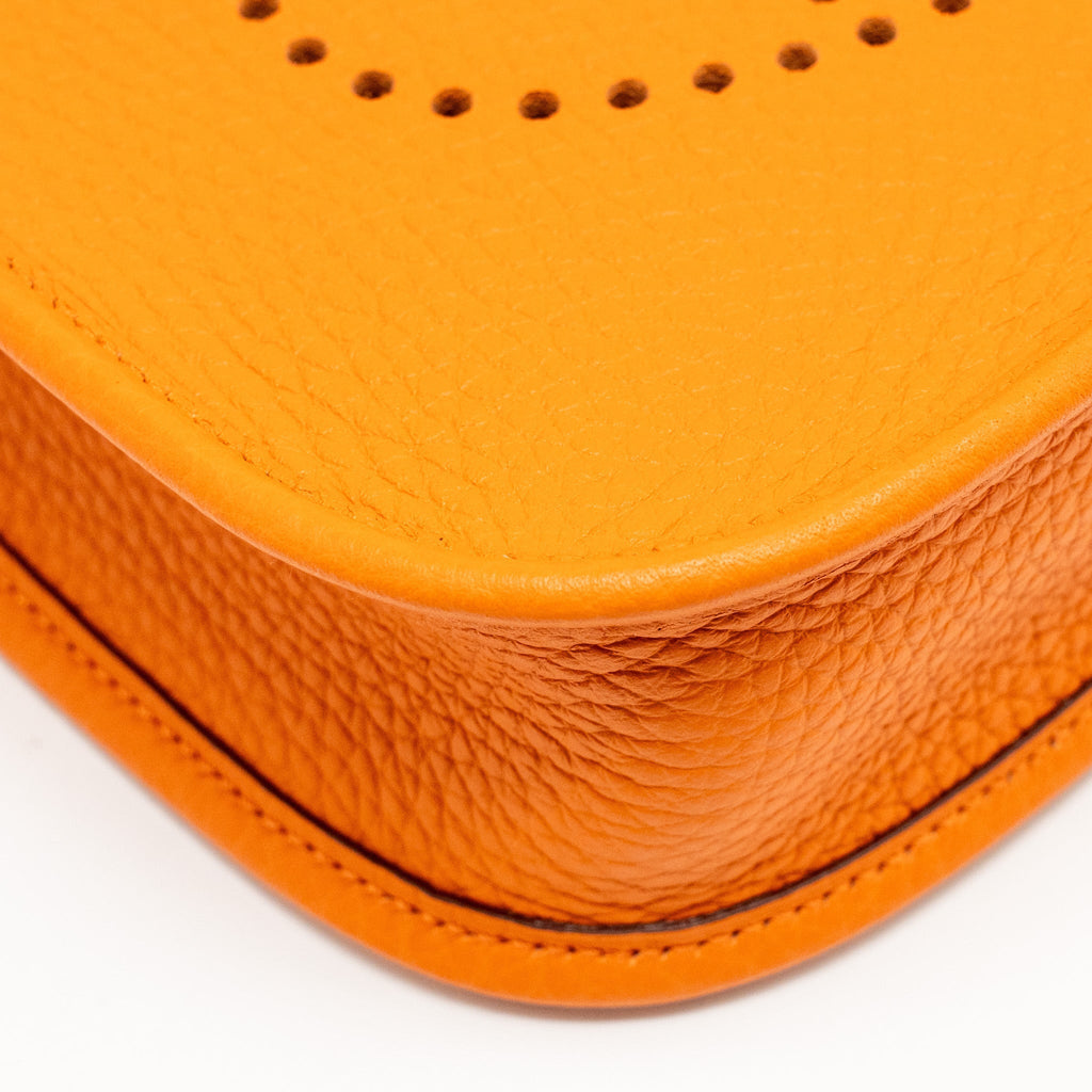 HERMES MINI EVELYN CLEMENCE ORANGE SHW