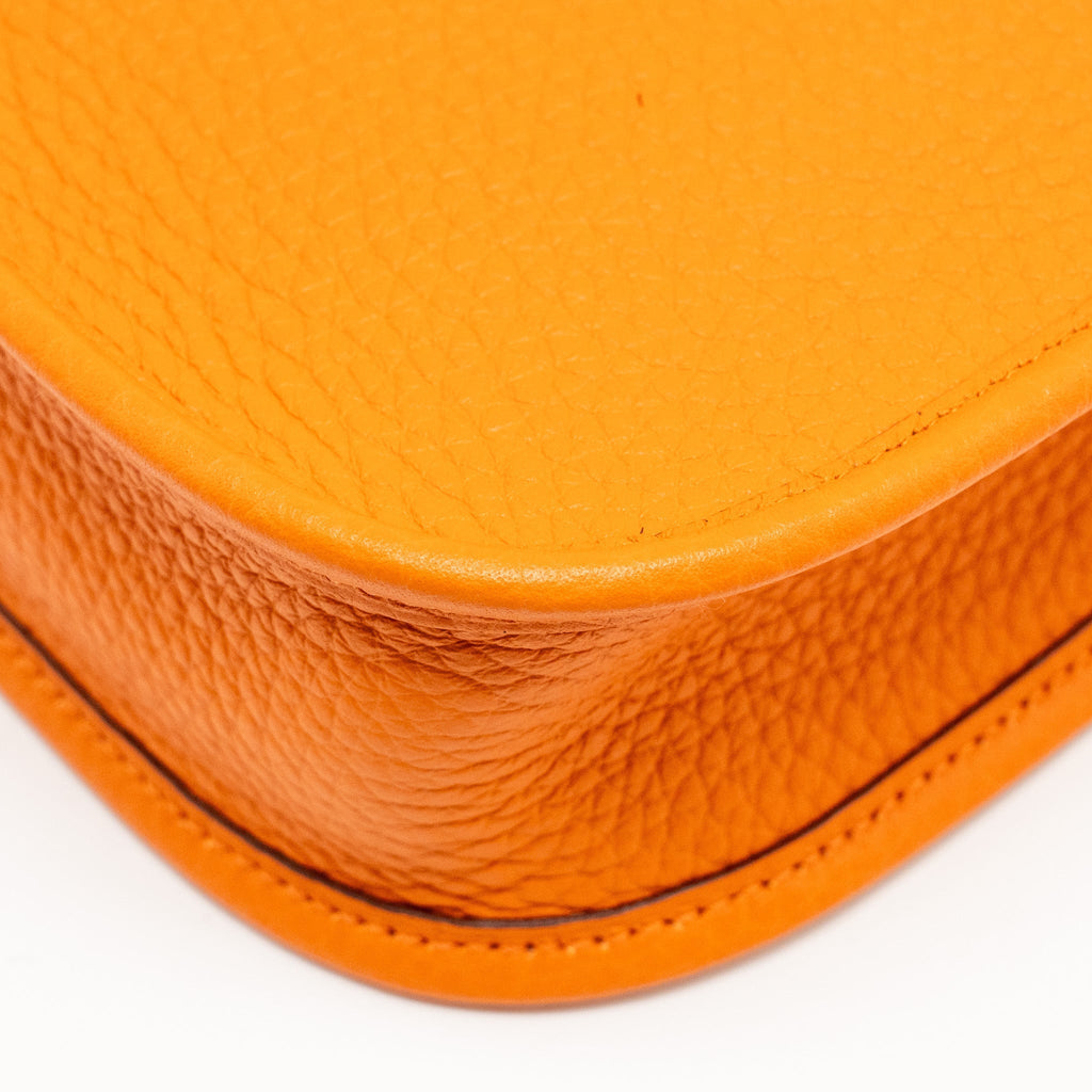 HERMES MINI EVELYN CLEMENCE ORANGE SHW