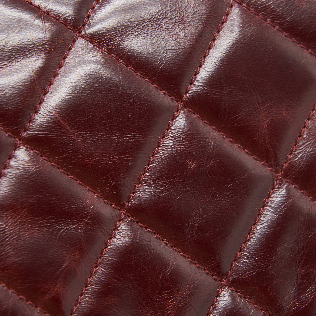 CHANEL QUILTED SHOULDER FLAP BAG LAMBSKIN RED GHW