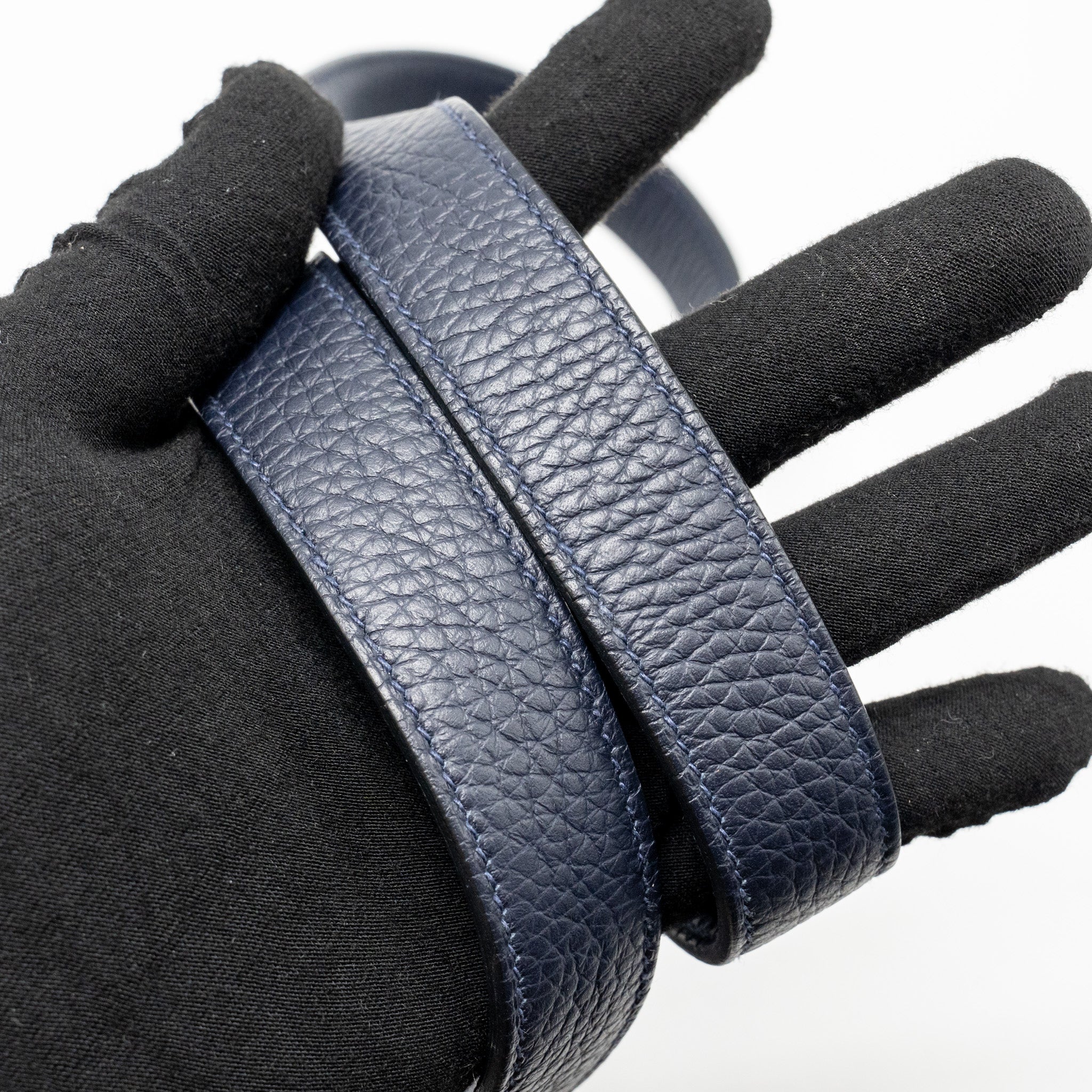 HERMES MINI LINDY CLEMENCE BLUE NUIT GHW