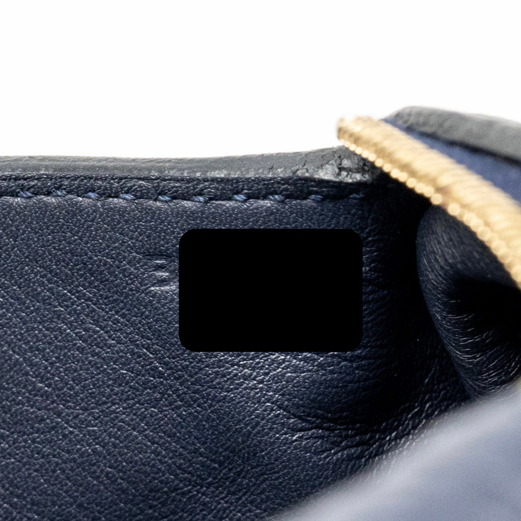 HERMES MINI LINDY CLEMENCE BLUE NUIT GHW