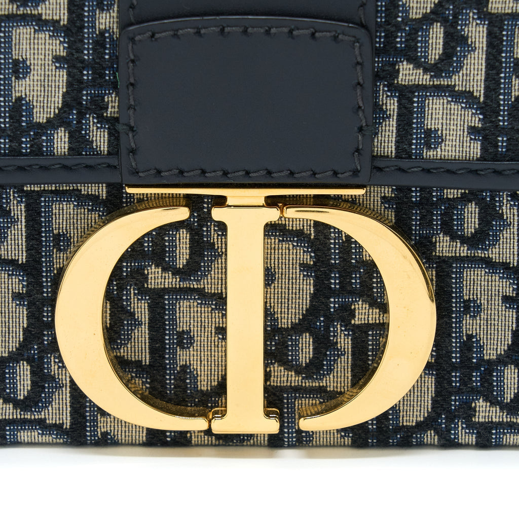 DIOR 30 MONTAIGNE BOX BLUE DIOR OBLIQUE JACQUARD GHW