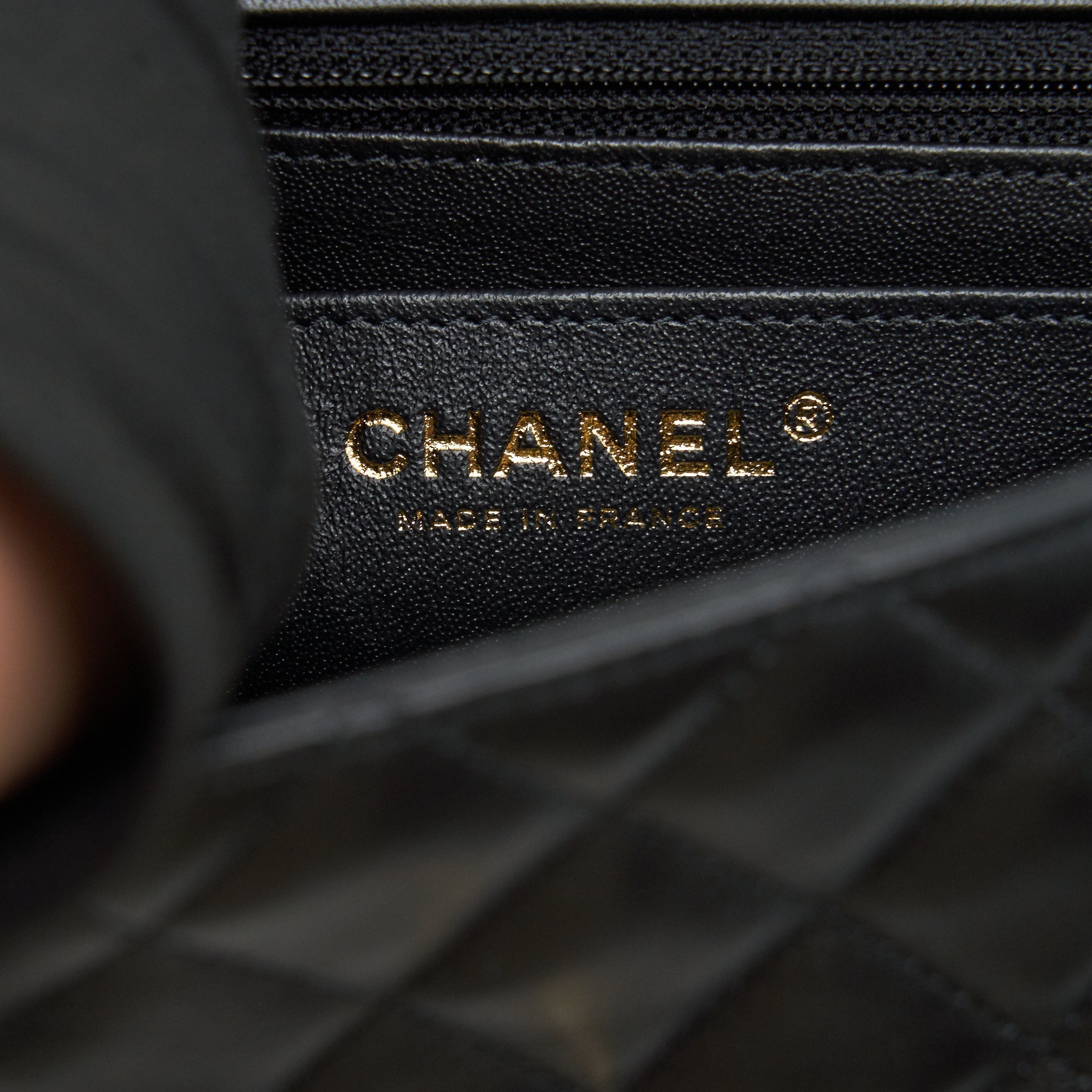 CHANEL MINI RECTANGULAR FLAP BAG LAMBSKIN BLACK LGHW (MICROCHIP)