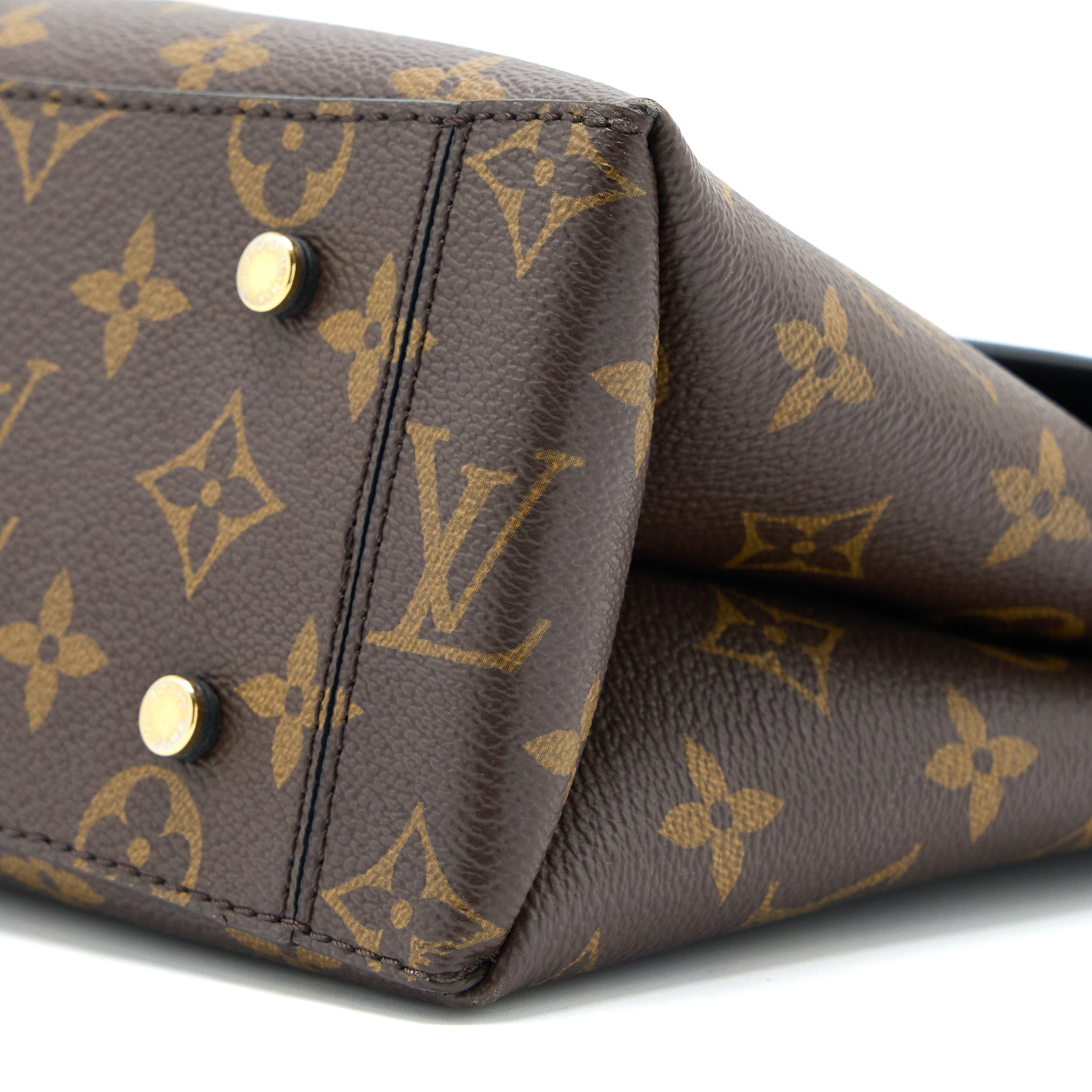 LOUIS VUITTON ONE HANDLE FLAP BAG MM MONOGRAM CANVAS/BLACK GHW
