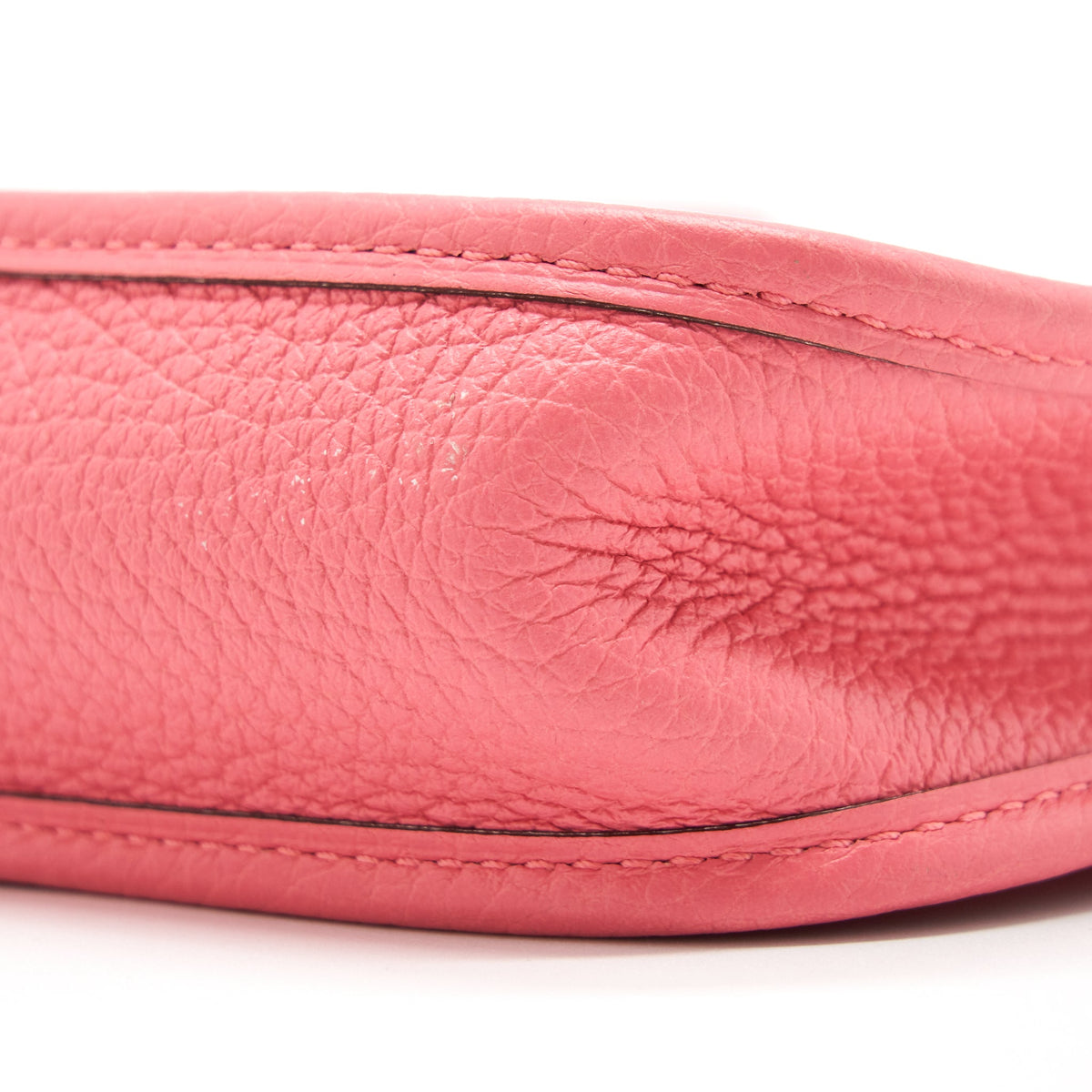 Hermes Mini Evelyne Clemence Rose Azalea / Rouge Pivoine SHW