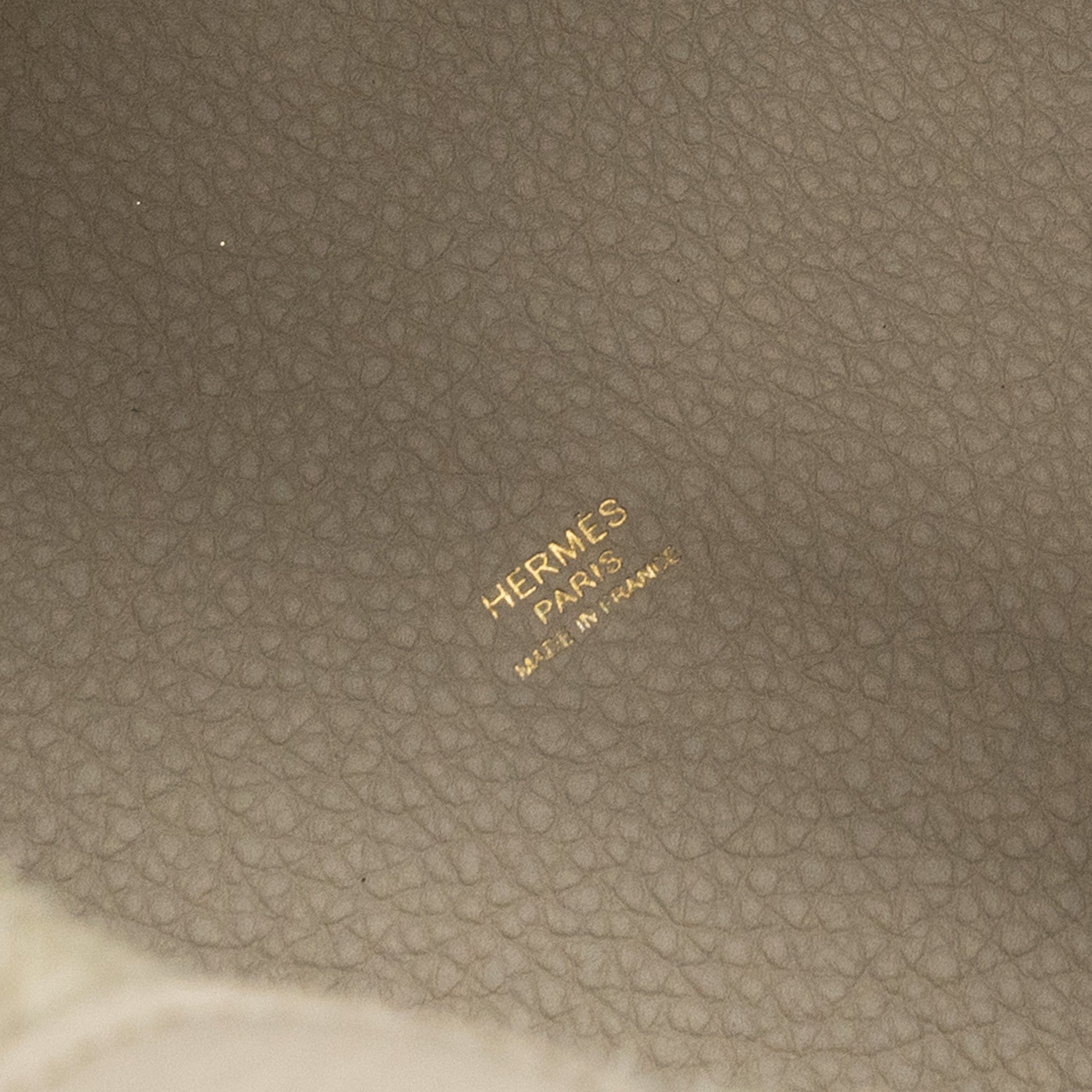HERMES PICOTIN 22 LOCK BAG CLEMENCE BETON GHW