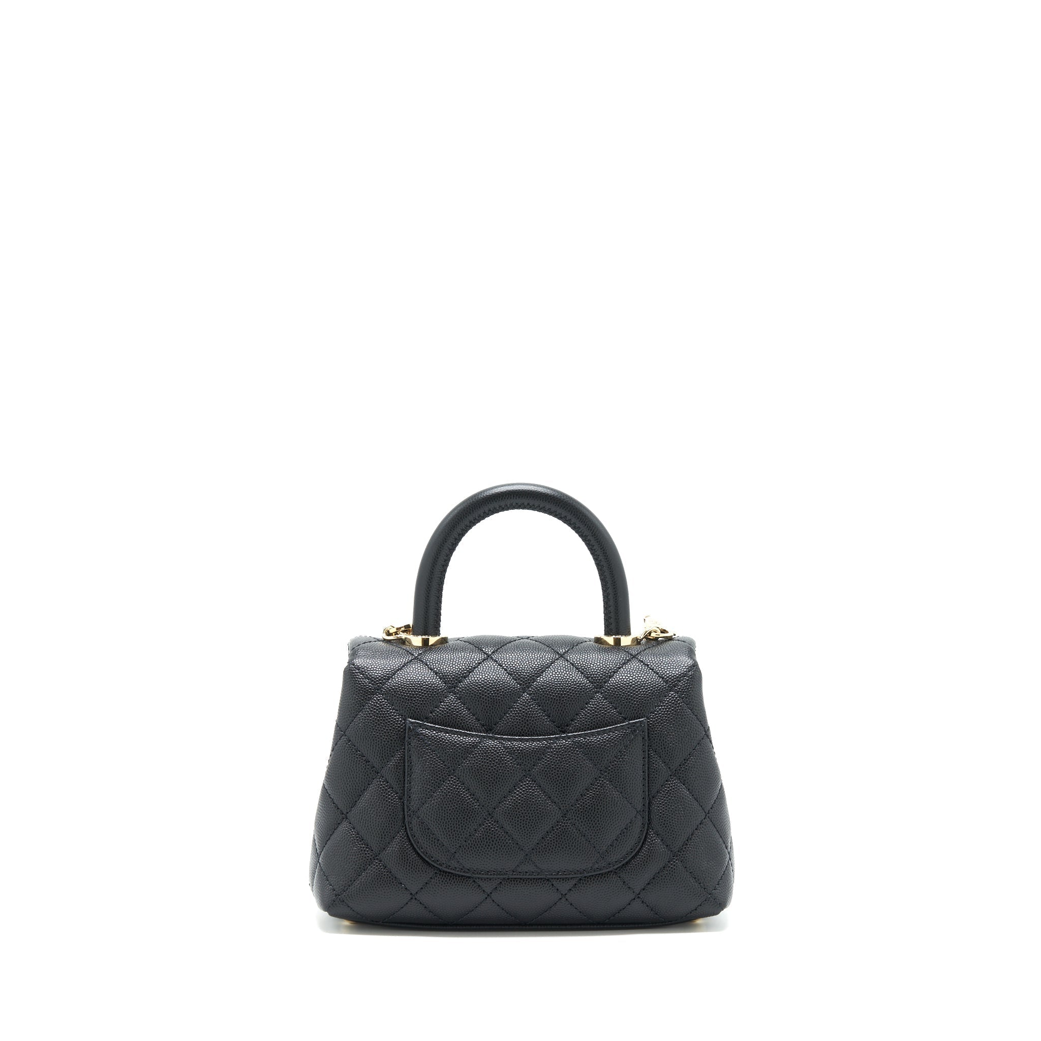 CHANEL COCO HANDLE EXTRA MINI CAVIAR BLACK LGHW