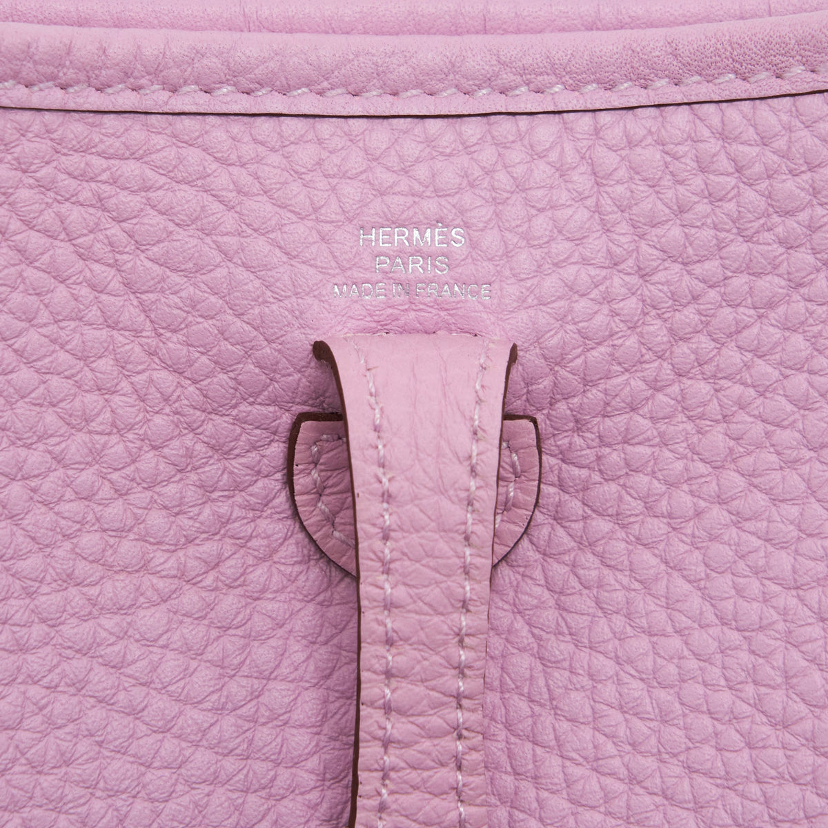Hermes Mini Evelyne Clemence X9 Mauve Sylvestre SHW