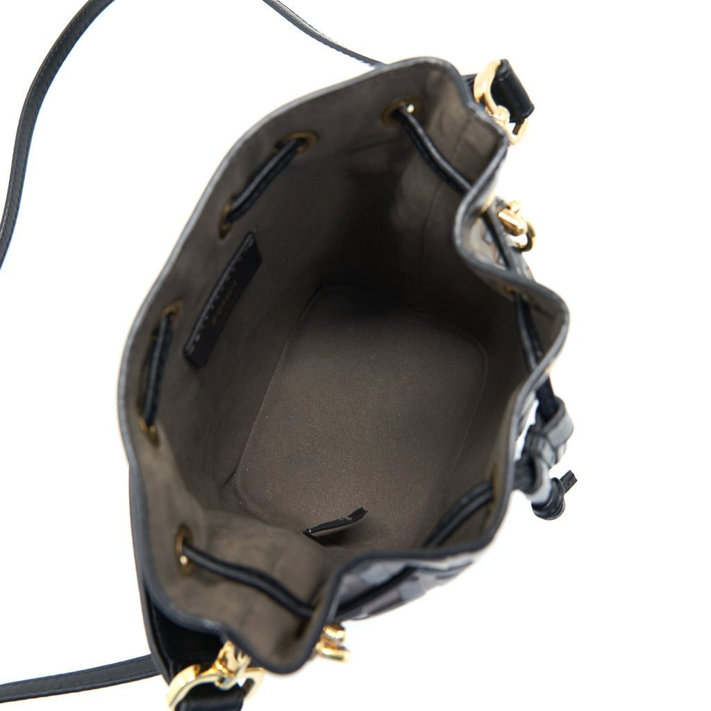 FENDI MON TRESOR MINI BUCKET BAG BROWN