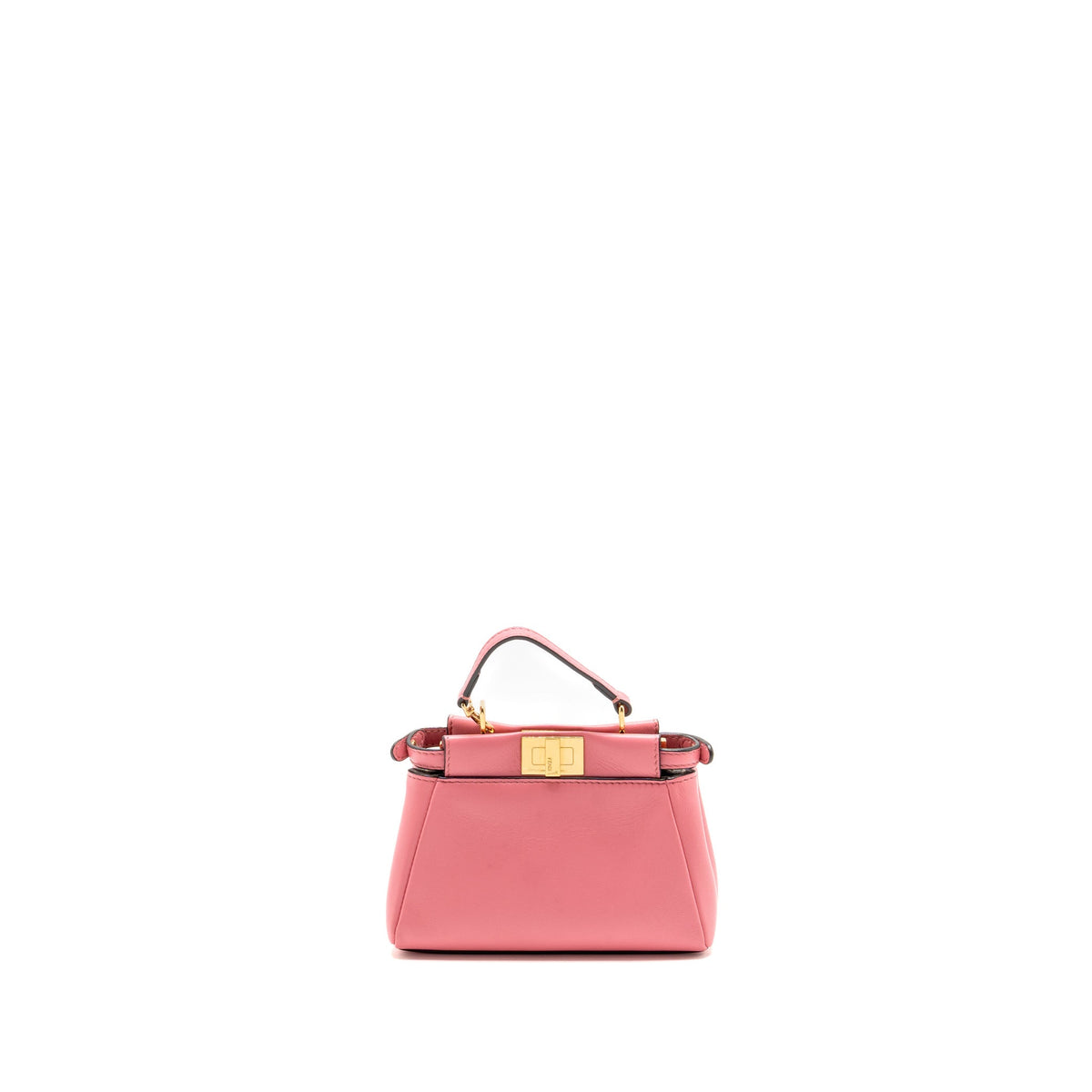 Fendi Micro Peekaboo Bag Nappa Leather Pink GHW