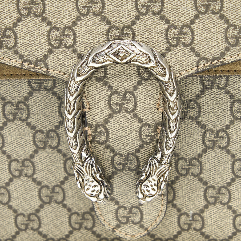 GUCCI DIONYSUS SHOULDER BAG GG SUPREME CANVAS/SUEDE SHW