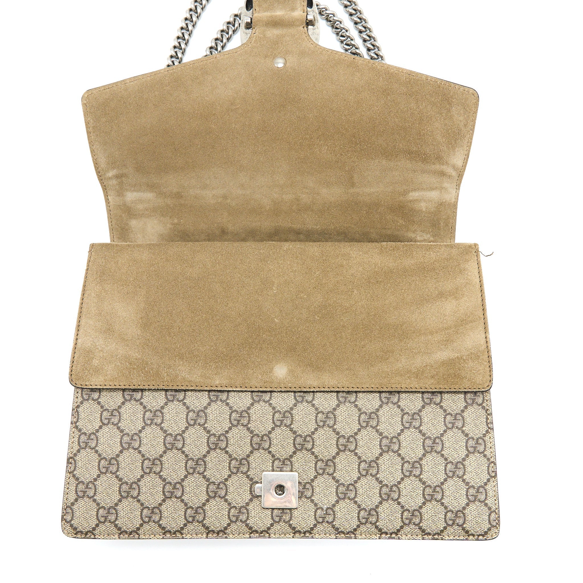 GUCCI DIONYSUS SHOULDER BAG GG SUPREME CANVAS/SUEDE SHW