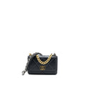 CHANEL 19 WALLET ON CHAIN LAMBSKIN BLACK MULTICOLOUR HARDWARE (MICROCHIP)