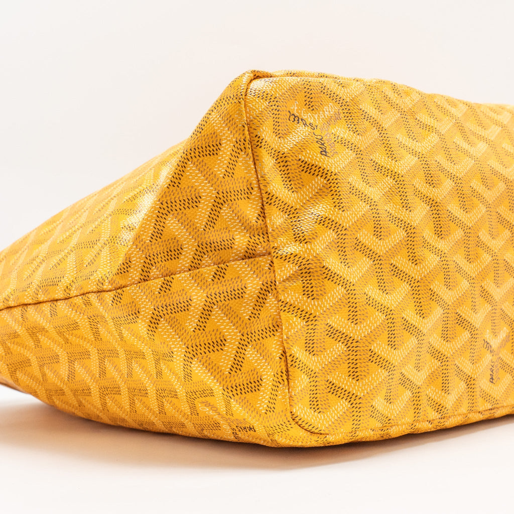 GOYARD SAINT LOUIS PM TOTE BAG GOYARDINE CANVAS YELLOW SHW