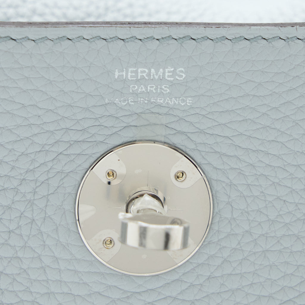 Hermes Lindy 26 Clemence Blue Pale SHW
