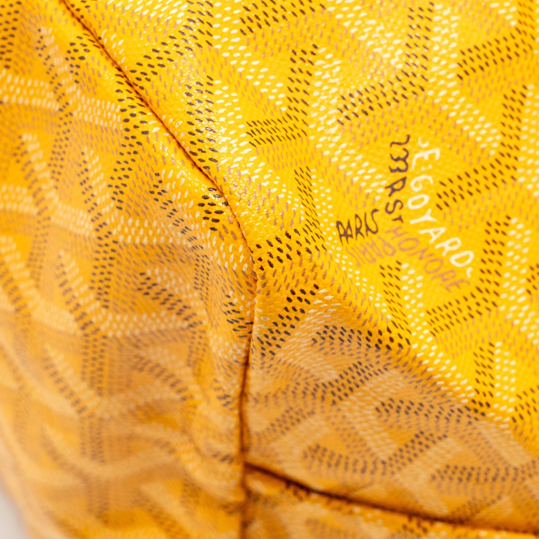 GOYARD SAINT LOUIS PM TOTE BAG GOYARDINE CANVAS YELLOW SHW