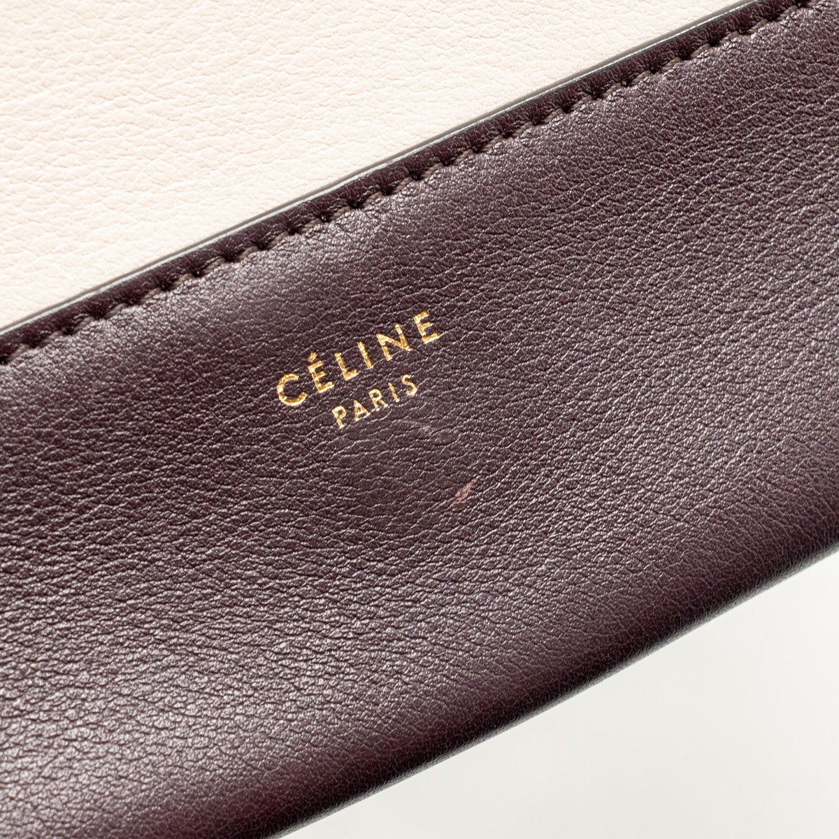 Celine Medium Frame Bag Calfskin Violet/Beige GHW