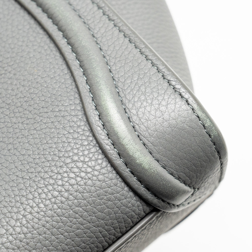 Celine Nano Luggage Bag Calfskin Grey GHW