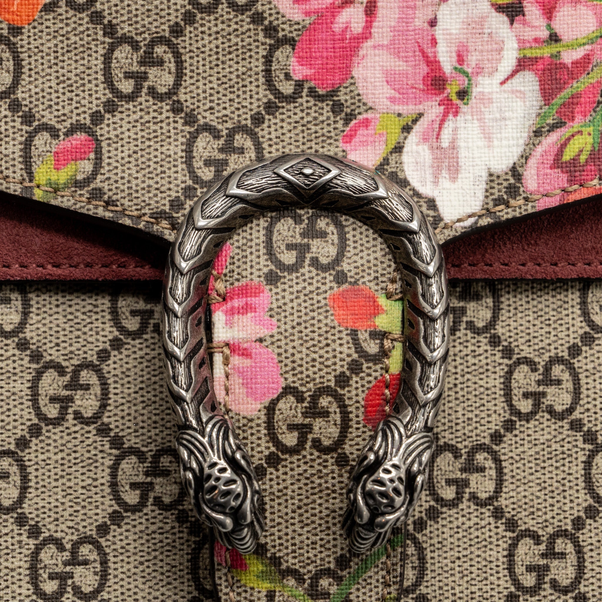 GUCCI DIONYSUS MINI BAG GG SUPERME CANVAS/BLOSSOM PRINTED MULTICOLOURED SHW