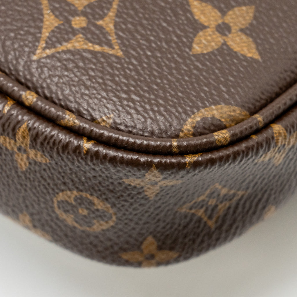 LOUIS VUITTON MULTI POCHETTE ACCESSORIES MONOGRAM CANVAS PINK STRAP GHW