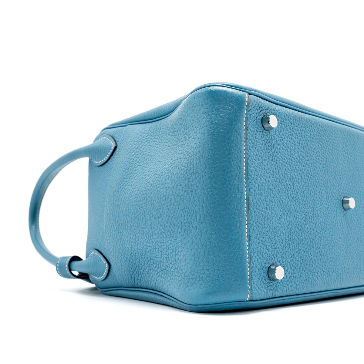 Hermes Lindy 30 Clemence Blue Jeans SHW