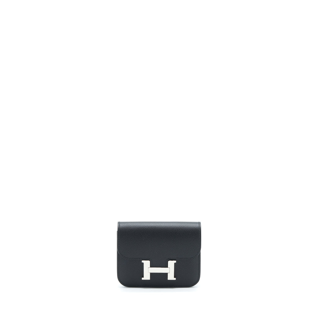 Hermes Constance Slim Epsom Black SHW