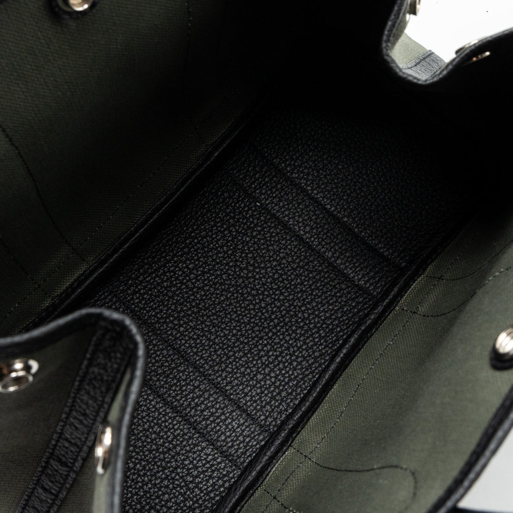 Hermes garden party 30 canvas / negonda vert de cris / black SHW