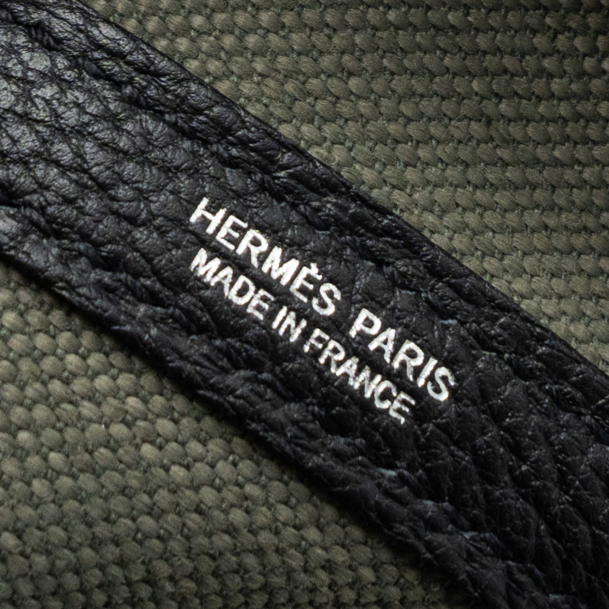 Hermes garden party 30 canvas / negonda vert de cris / black SHW