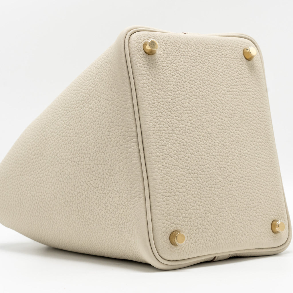 HERMES PICOTIN 18 LOCK BAG CLEMENCE BETON GHW