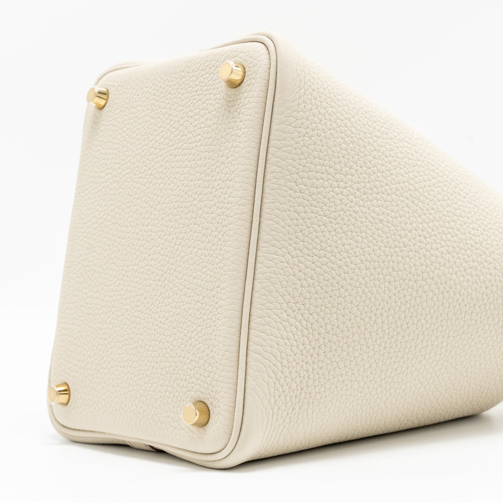 HERMES PICOTIN 18 LOCK BAG CLEMENCE BETON GHW