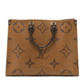 LOUIS VUITTON ON THE GO GM MONOGRAM REVERSE CANVAS GHW